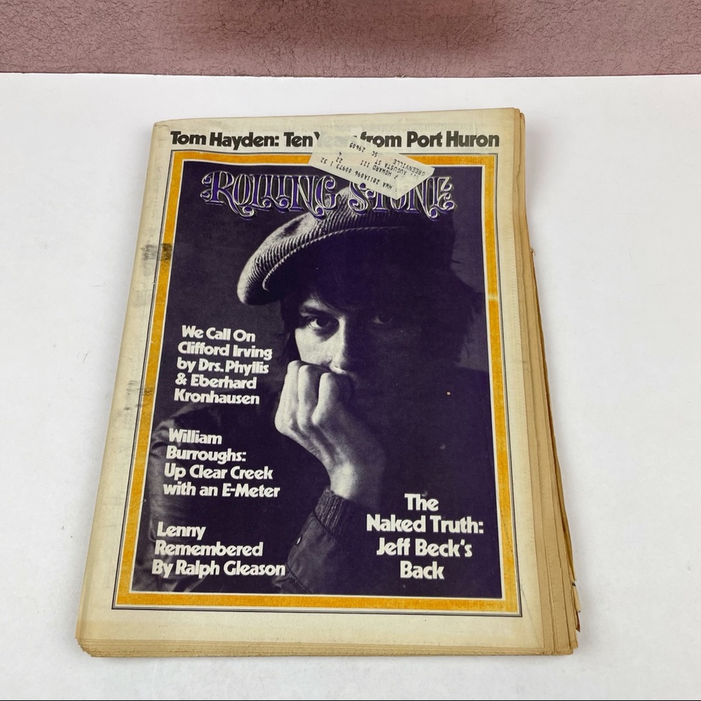 Vintage Rolling Stone Magazine Jeff Beck Lenny Bruce October 26, 1972 Music